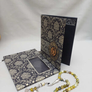 Luxury Navy & Gold Ornate Wedding Invitation Card