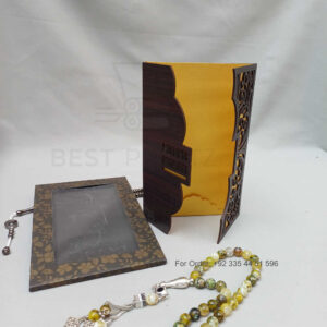 ornate white wedding invitation with embossed floral patterns (copy)