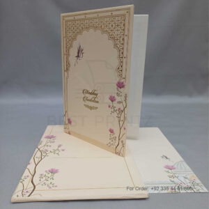 a white envelope containing a wedding invitation card tied with a string (copy)