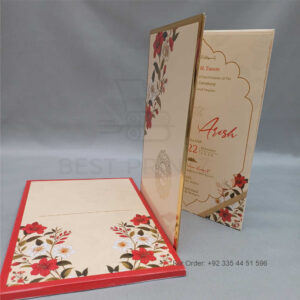 a white envelope containing a wedding invitation card tied with a string (copy)