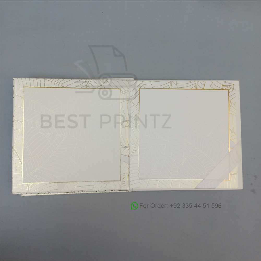 Premium Cream Tropical Leaf Wedding Invitation 136
