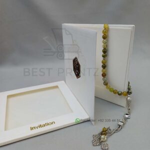 Premium White Wedding Invitation Card