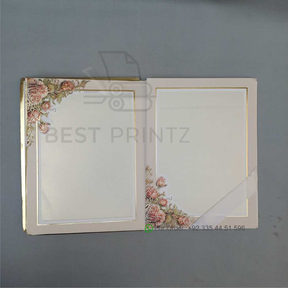 Elegant Floral Wedding Invitation Card Elegant Floral Wedding Invitation Card