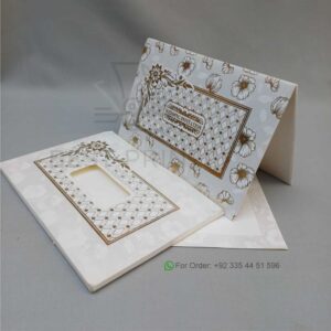 Luxury Gold Foil Floral Wedding Invitation with Window Envelope