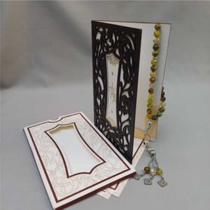 Luxury Laser-Cut Scrollwork Wedding Invitation