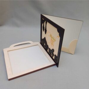 Luxury Laser-Cut Carriage Wedding Invitation with Handle Sleeve