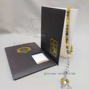 Luxury Black Textured Wedding Invitation with Gold Foil Calligraphy