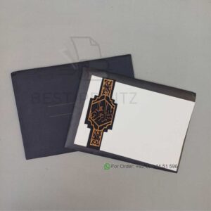 Luxury Black and White Wedding Invitation